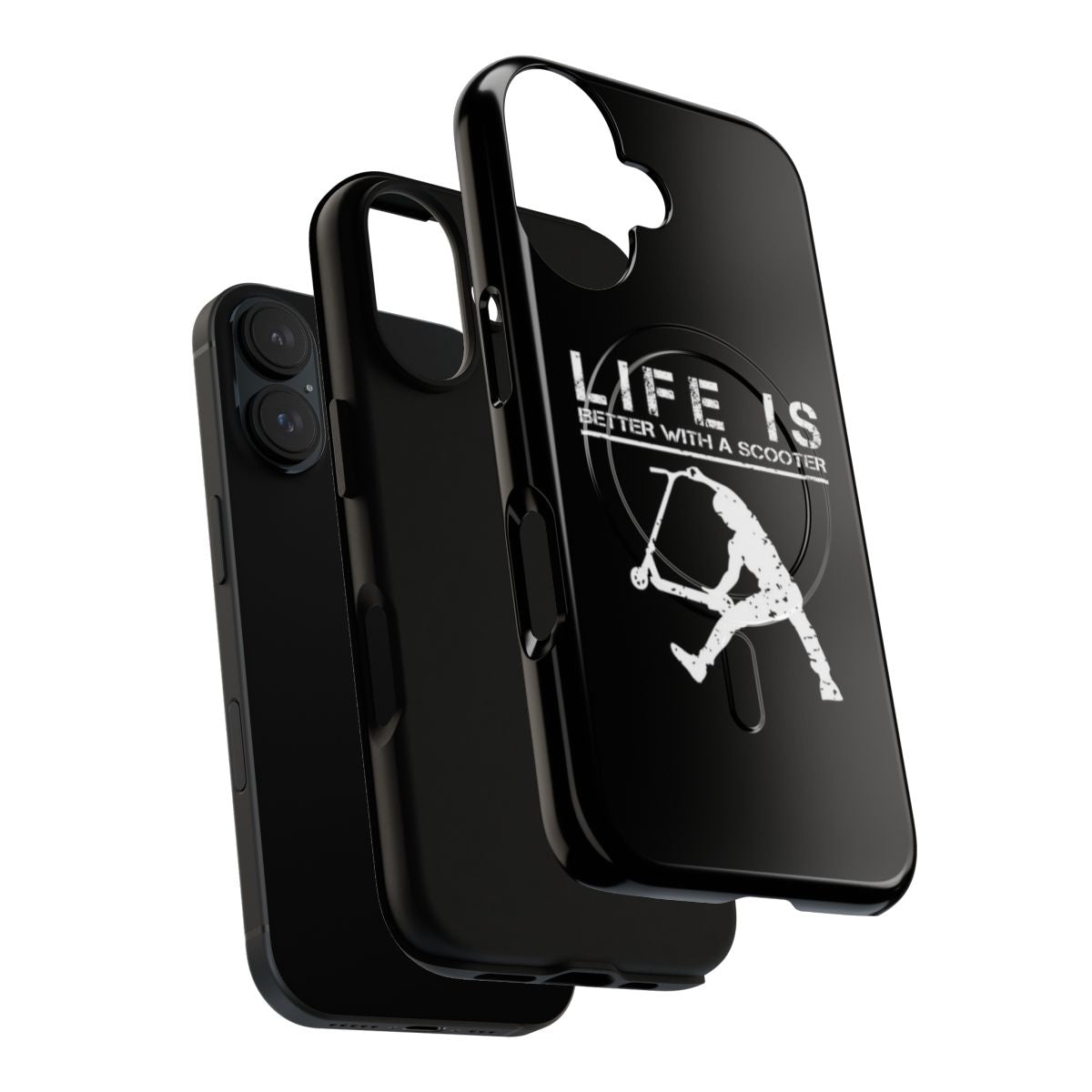 Freestyle scooter magnetic tough phone case with durable design - Layers