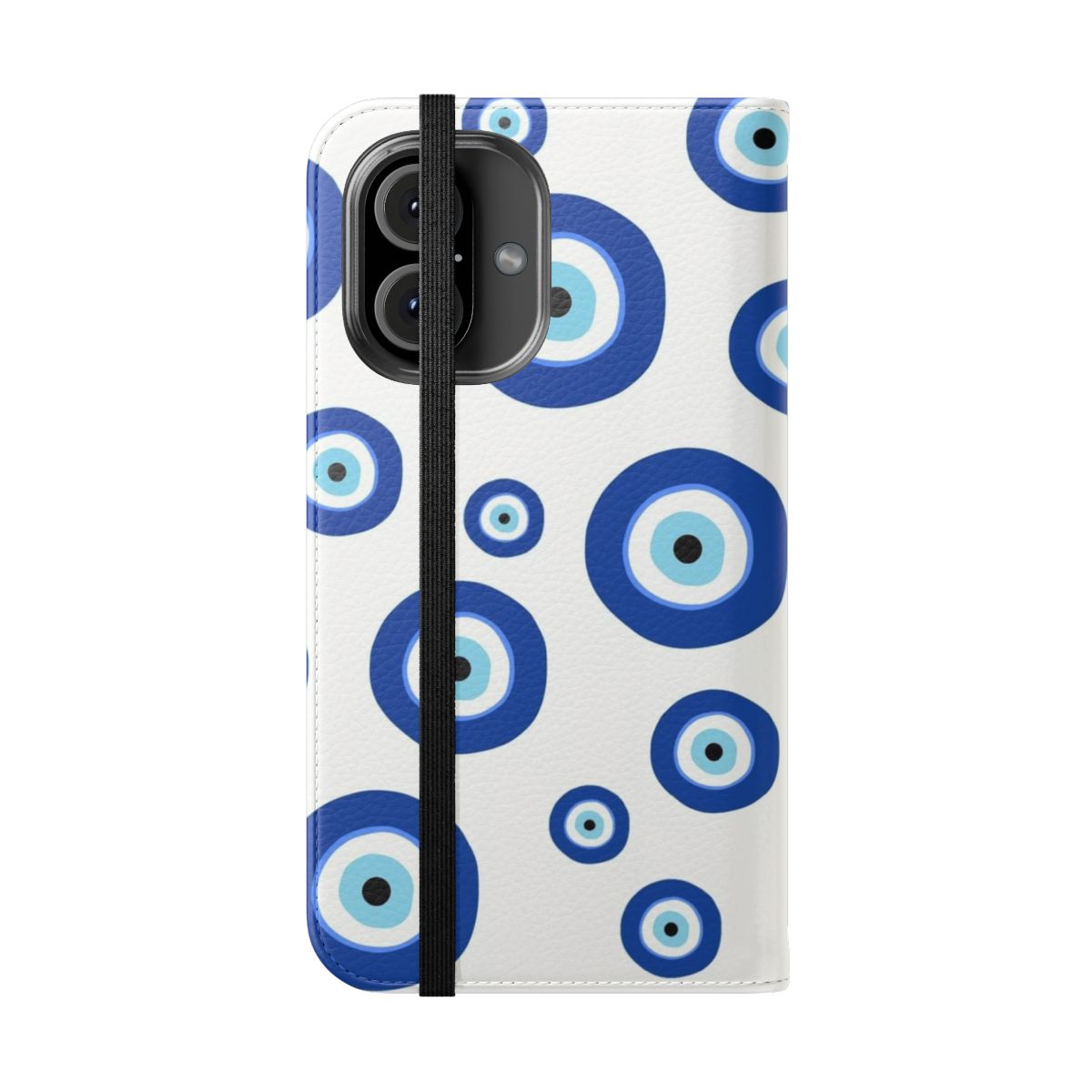 Stylish evil eye design phone case - Folded Front