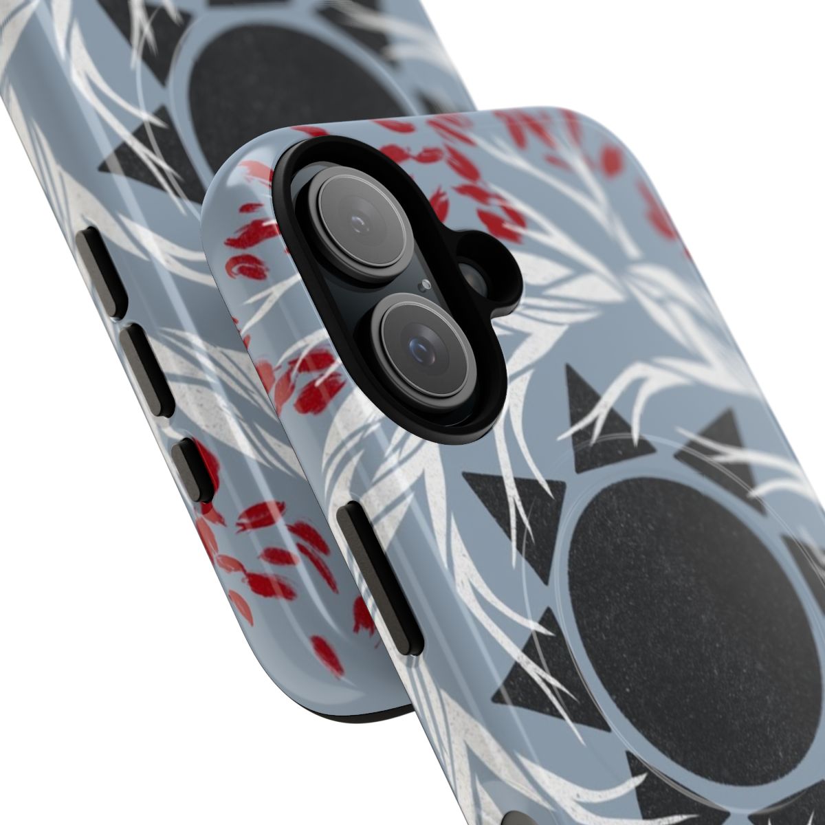 Magnetic tough phone case with destiny-inspired design featuring branches, leaves, and stars - Detail