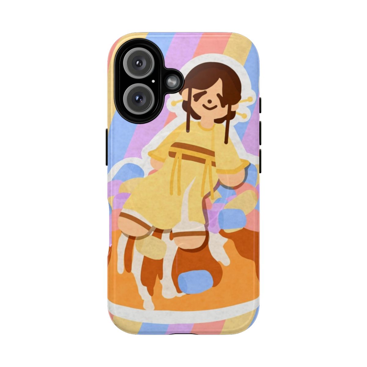 Qin Su inspired magnetic phone case with donut design