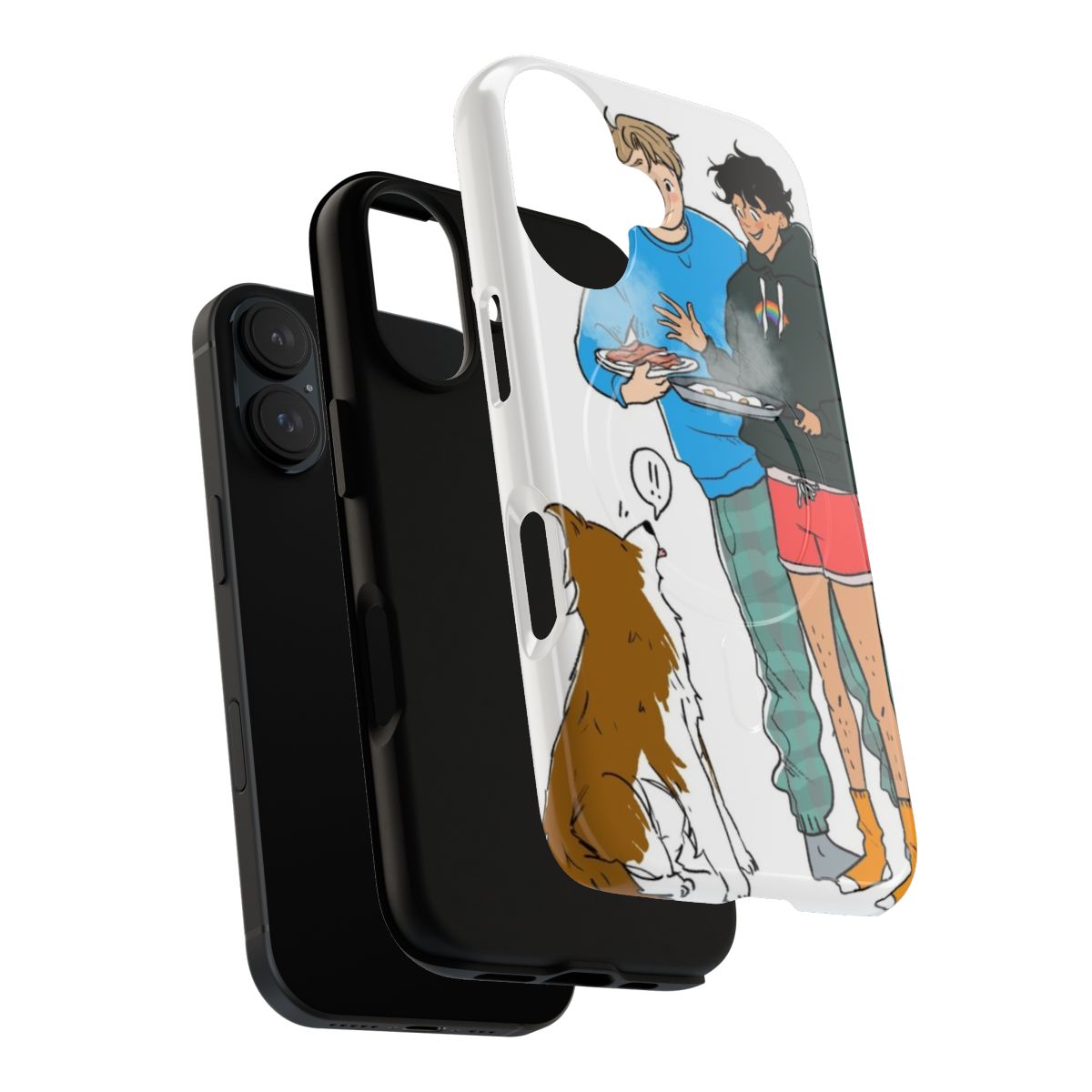 Durable phone case featuring a Heartstopper-inspired design - Layers