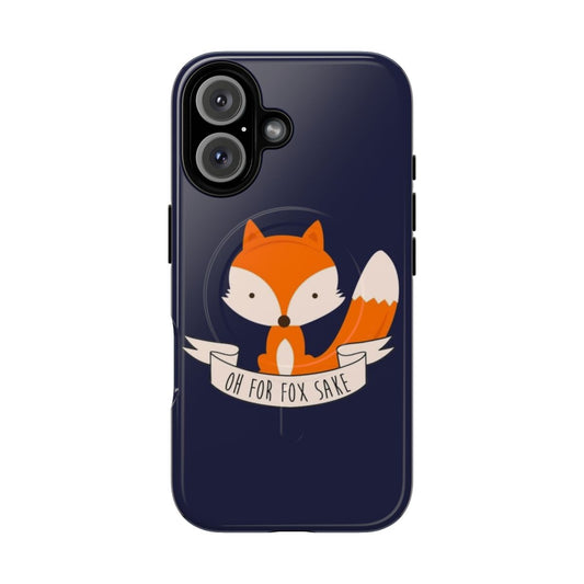 Vibrant and durable phone case with a playful fox design