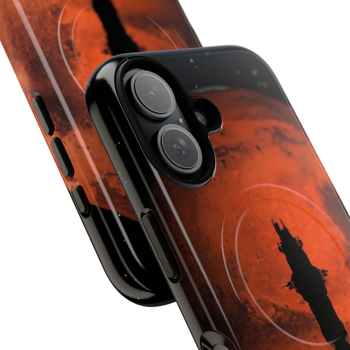 Rocinante ship silhouette poster phone case for The Expanse fans - Detail