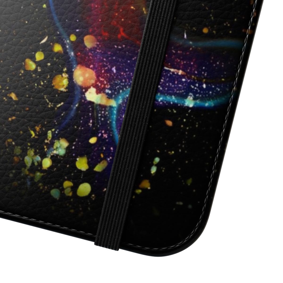 Flip cover phone case featuring the iconic album art for Radiohead's "In Rainbows" - Close Up