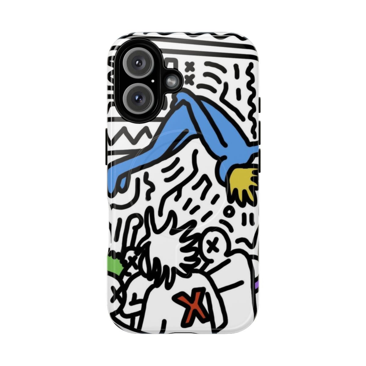 Durable and stylish phone case featuring a die lit cartoon design, perfect for Playboi Carti fans.