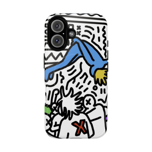 Durable and stylish phone case featuring a die lit cartoon design, perfect for Playboi Carti fans.