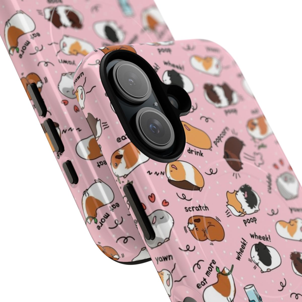 Guinea Pig Daily Routine Magnetic Tough Phone Case - Detail