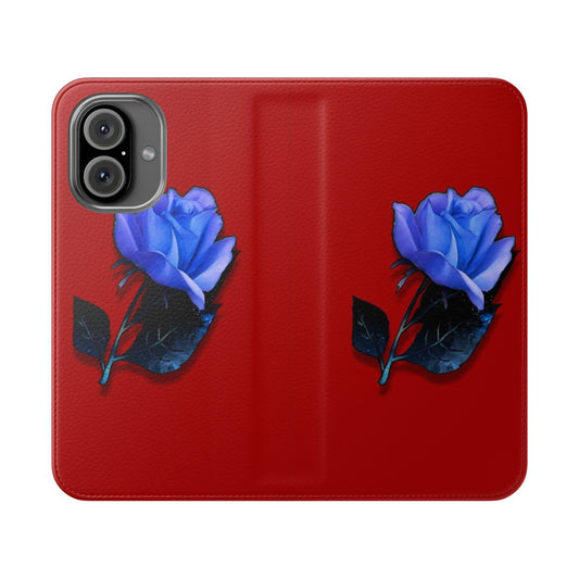 Blue Rose II Flip Cover Phone Case with Twin Peaks Inspired Artwork