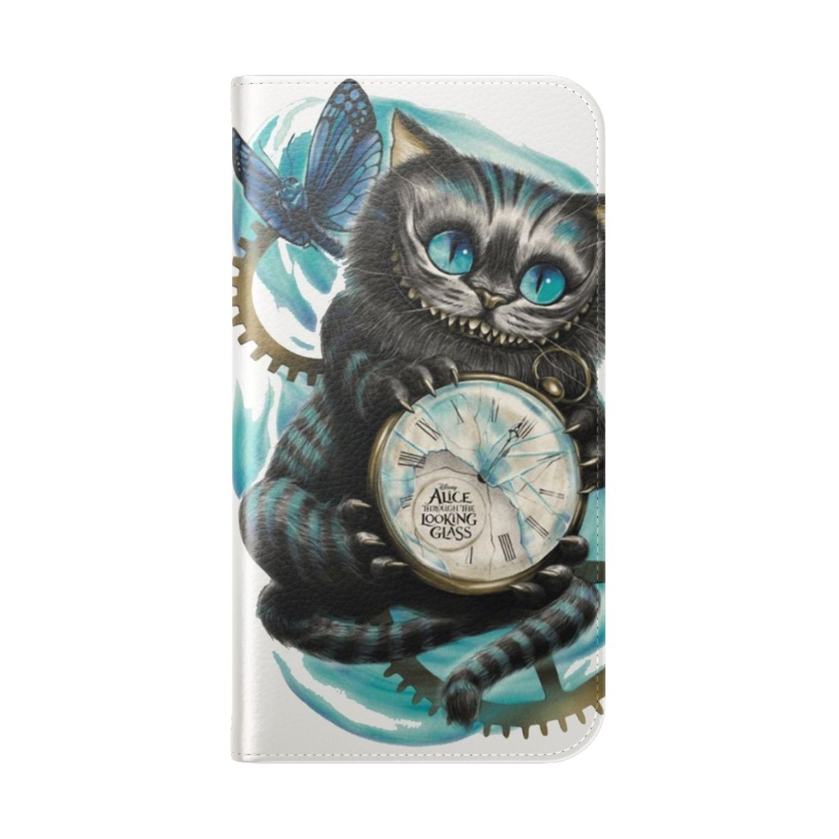 Cheshire Cat Flip Cover Phone Case - Folded Back