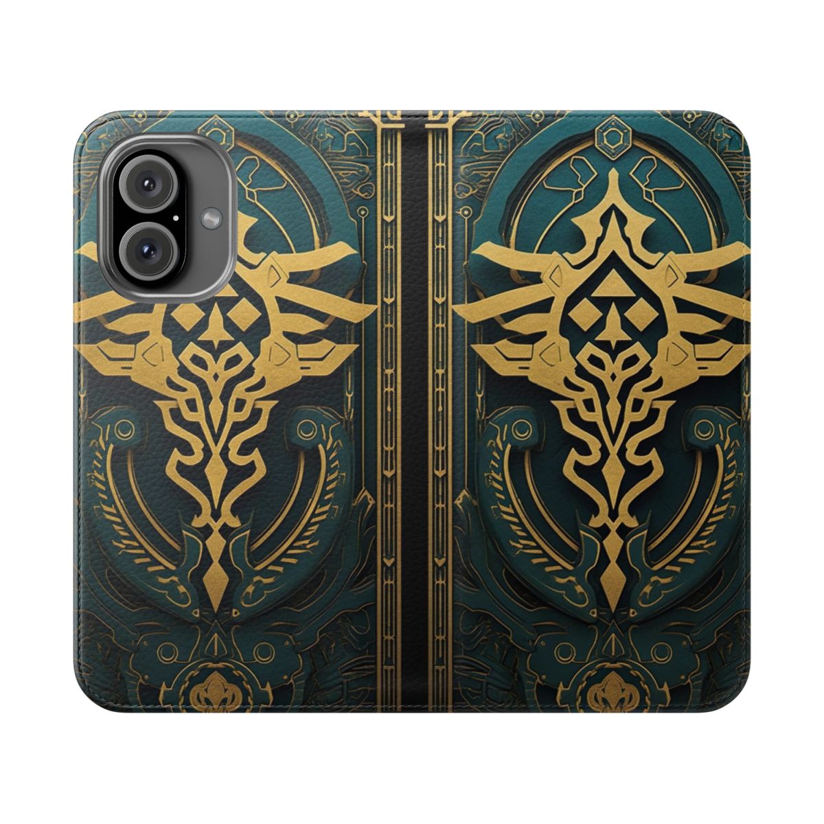 Fantasy-inspired Zelda-themed flip cover phone case