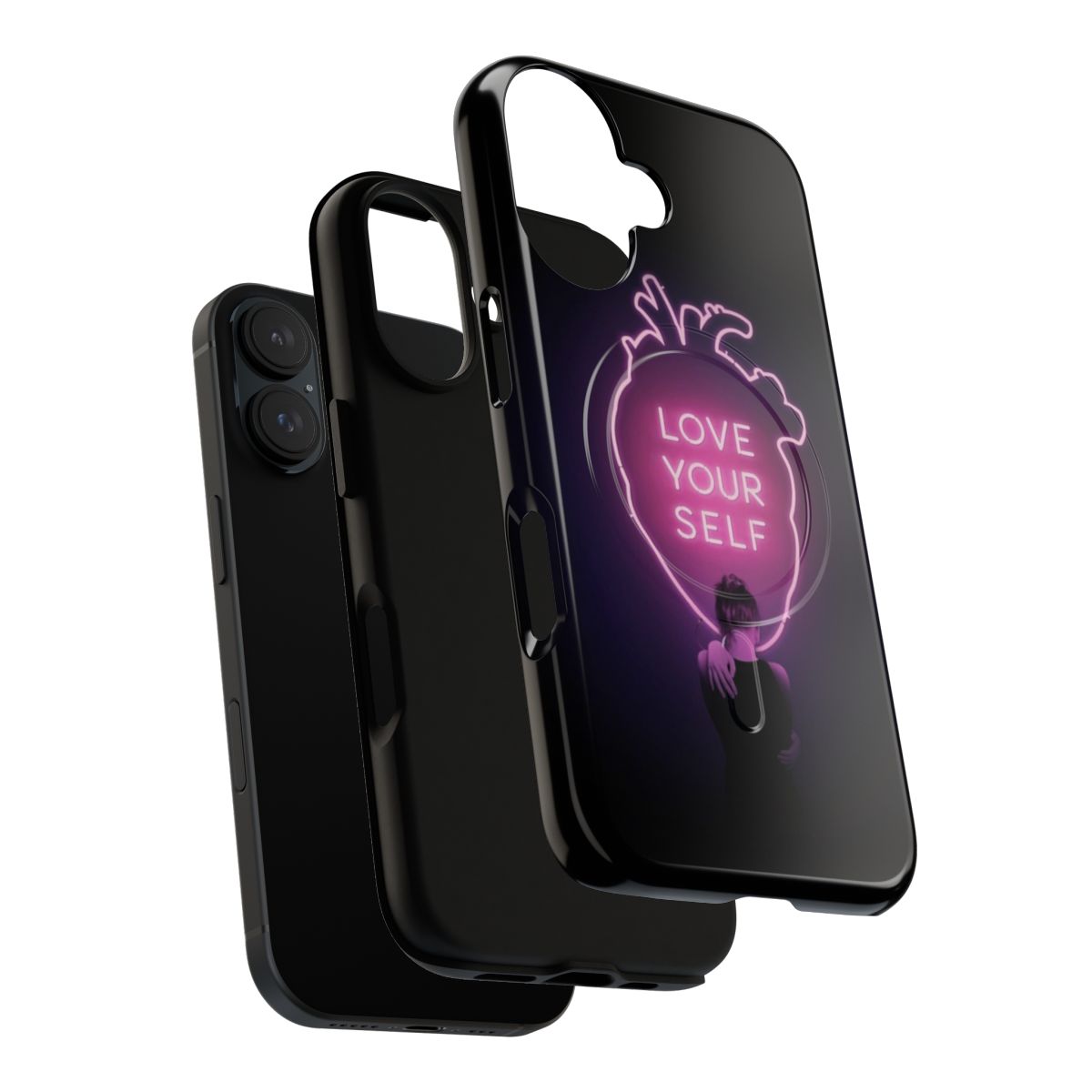 Love Yourself Magnetic Tough Phone Case for Girls - Layers