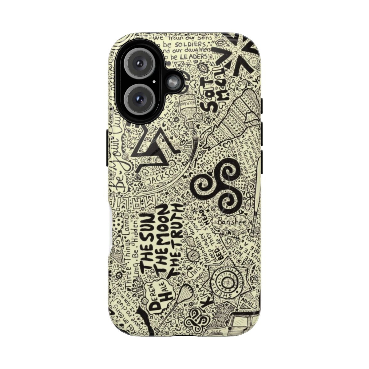 Magnetic phone case with Teen Wolf-inspired design