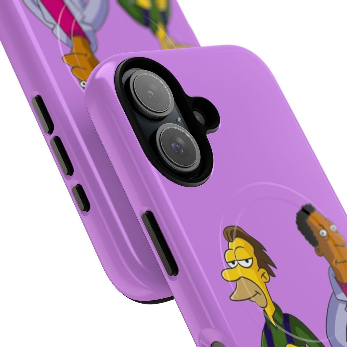 Magnetic tough phone case featuring characters from the animated film Lenny & Carl - Detail