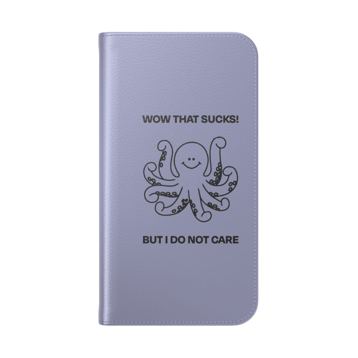 Octopus design flip cover phone case - Folded Back