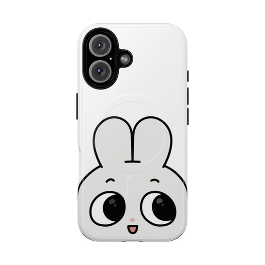 Kkamang magnetic phone case with cute rabbit design