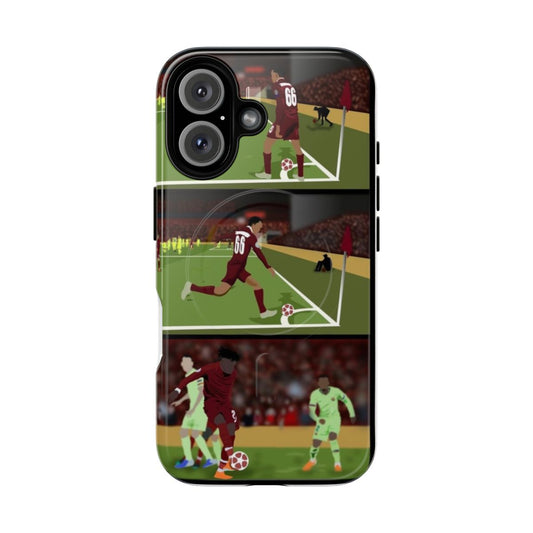 Tough magnetic phone case featuring Liverpool players Trent Alexander Arnold and Divock Origi