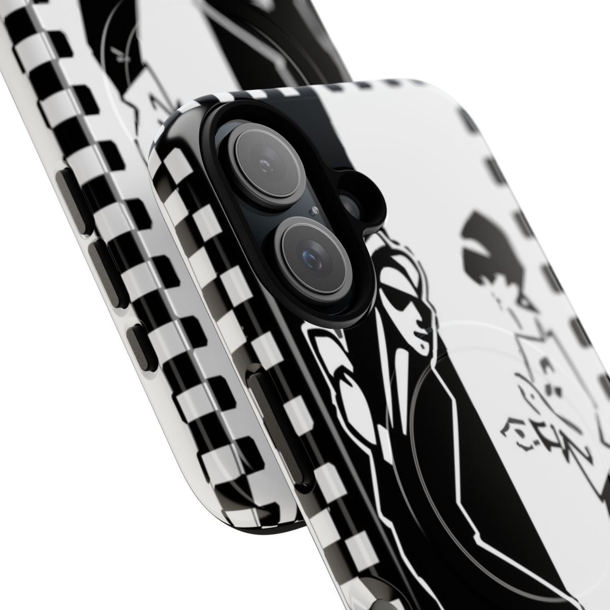 Ska/Two Tone Design Magnetic Protective Phone Case - Detail