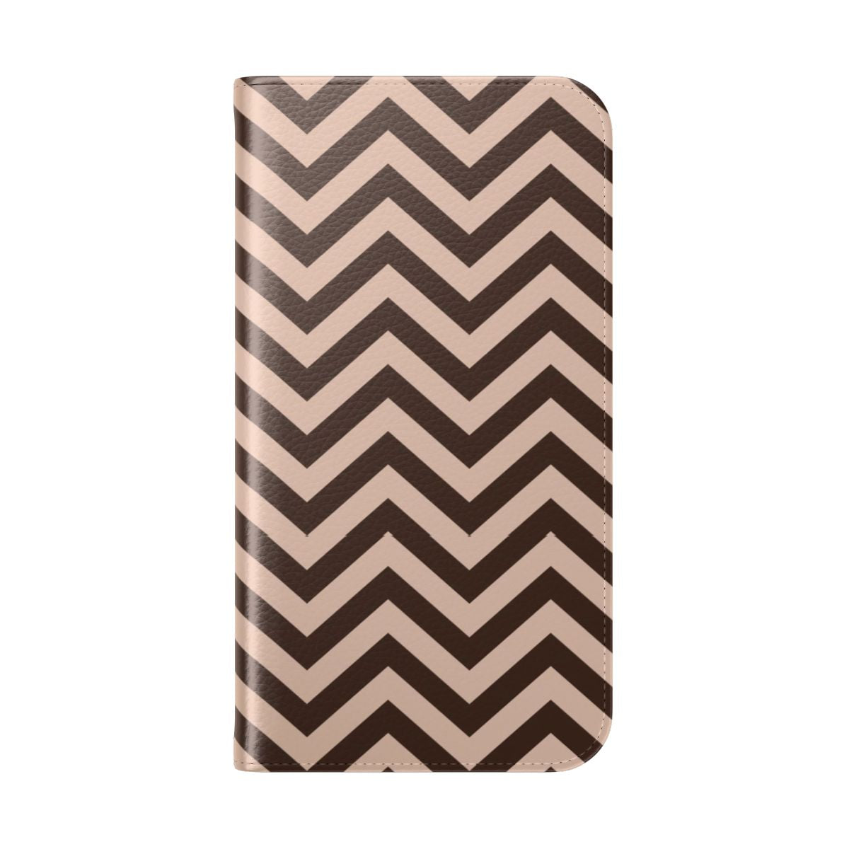 A black and red flip phone case with the iconic Black Lodge symbol from the TV series Twin Peaks. - Folded Back