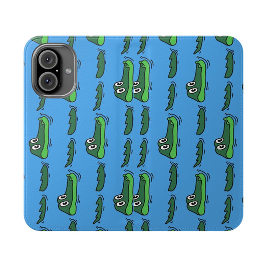 Gator-themed flip phone case with King Gizzard-inspired design