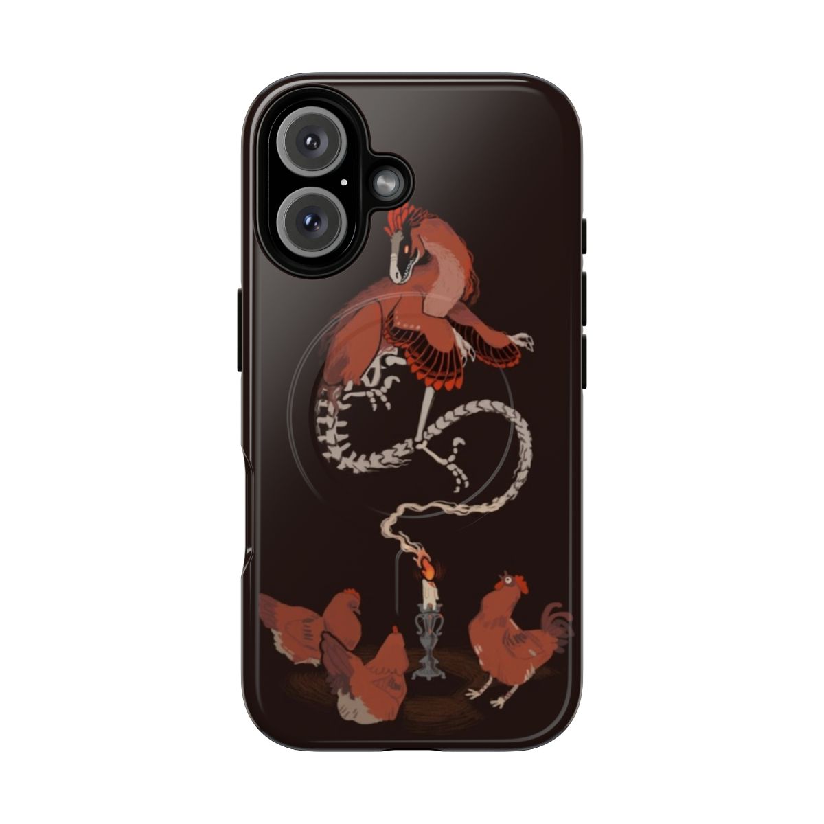 Seance-inspired magnetic tough phone case with paranormal and occult design elements