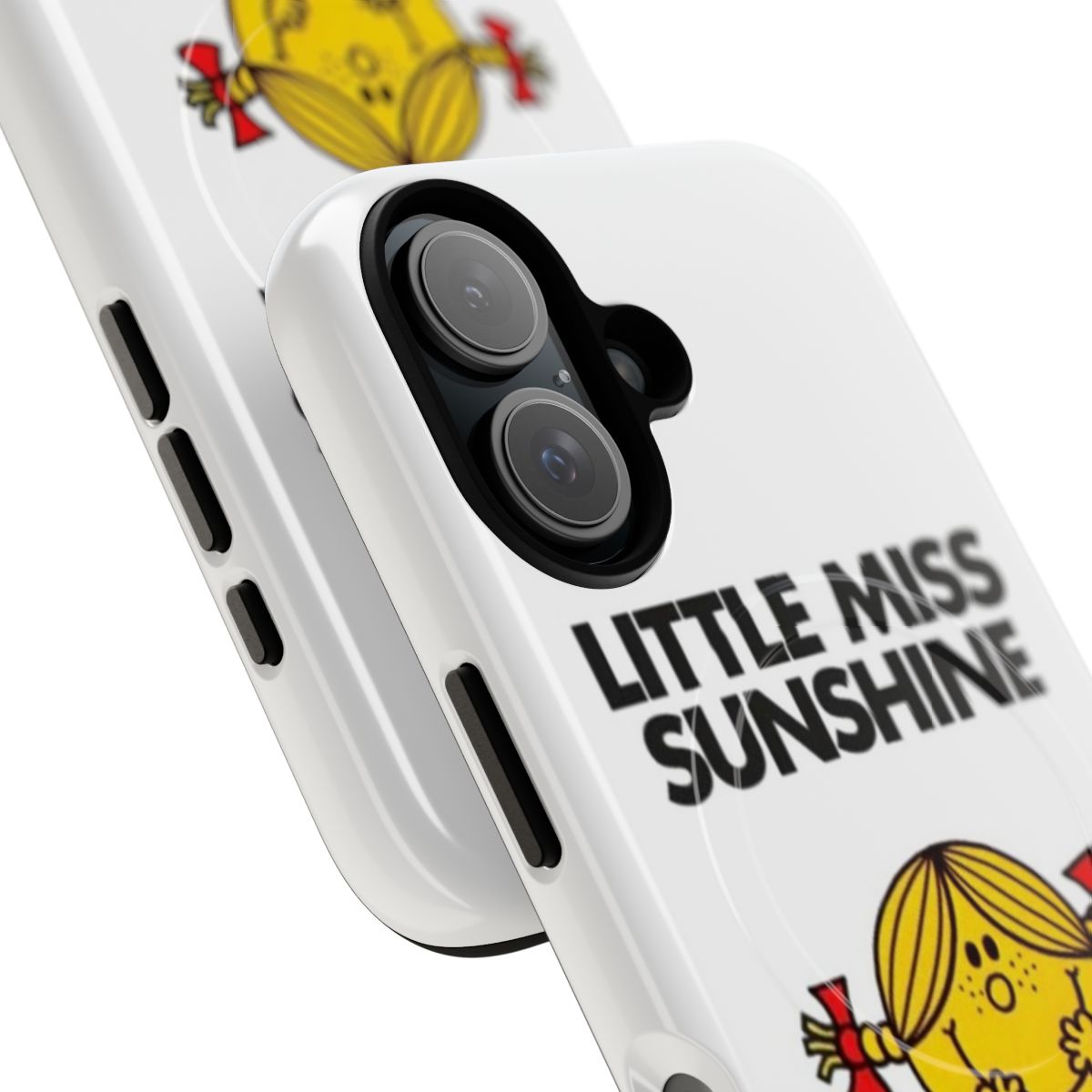 Colorful and cheerful "Little Miss Sunshine" inspired magnetic tough phone case - Detail