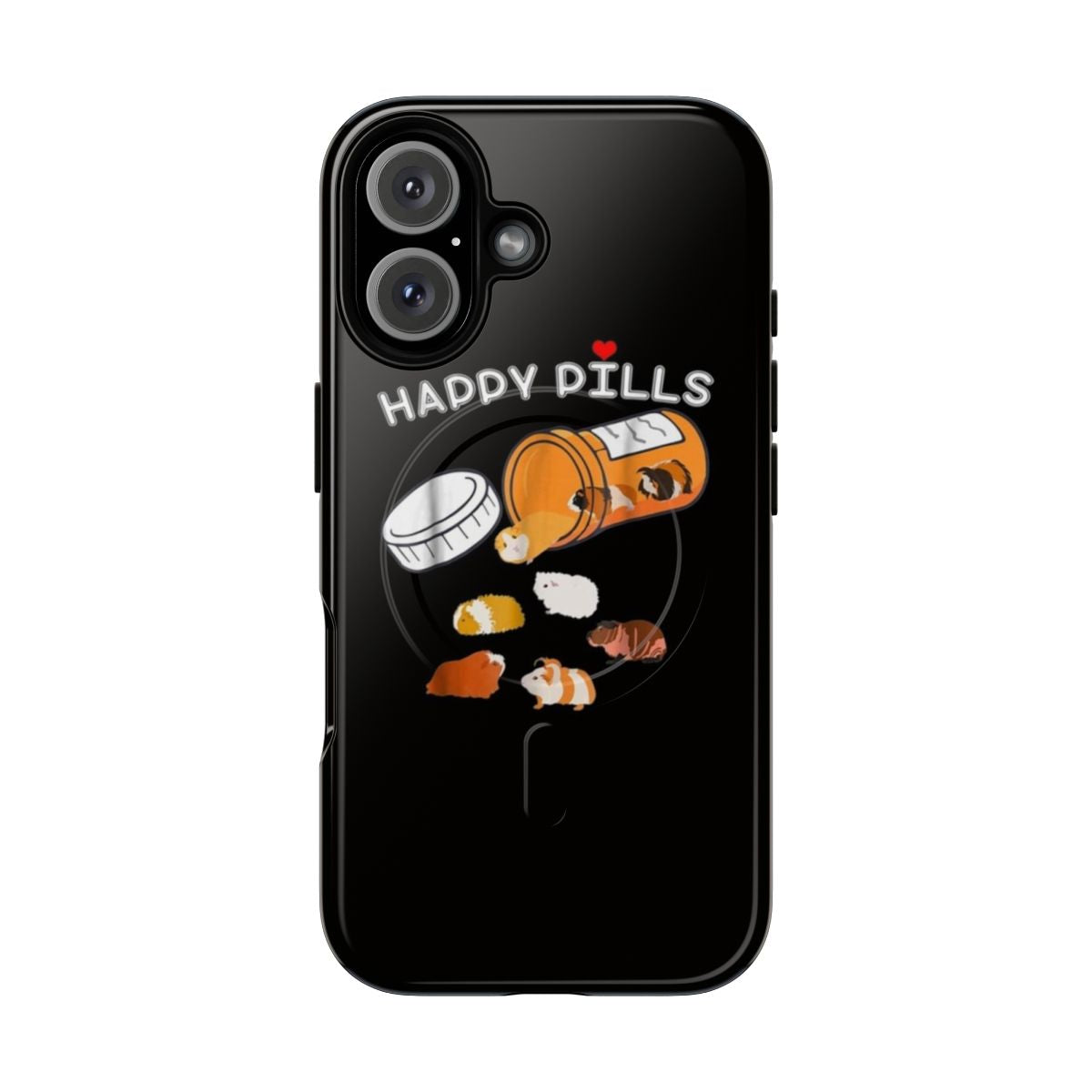 A tough, magnetic phone case featuring a cute and happy guinea pig design.