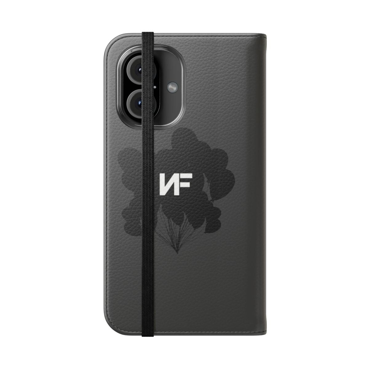 NF Balloons Flip Phone Case with Artwork Inspired by the Rapper NF's Music and Artistry - Folded Front