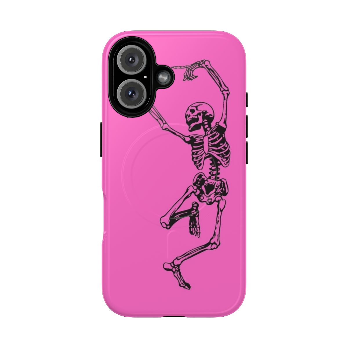 Mystical skull phone case with neon and magnetic design