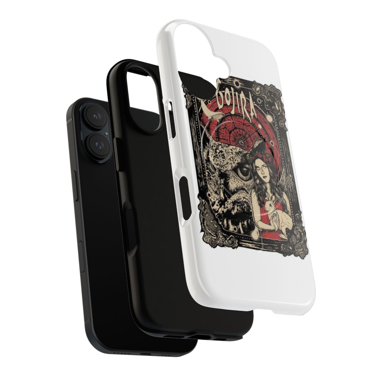 Magnetic tough phone case featuring Gojira band logo and artwork - Layers