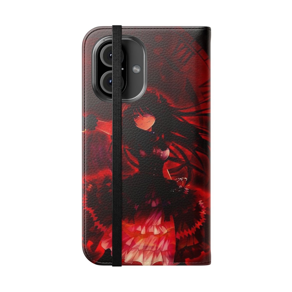 Kurumi Tokisaki Date A Live Anime Flip Cover Phone Case - Folded Front