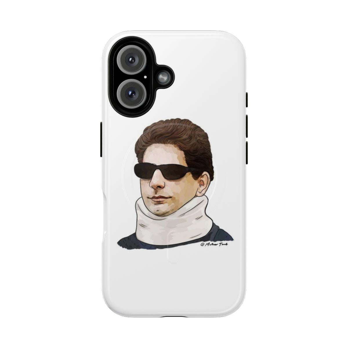 Sopranos-inspired phone case featuring Christopher Moltisanti character