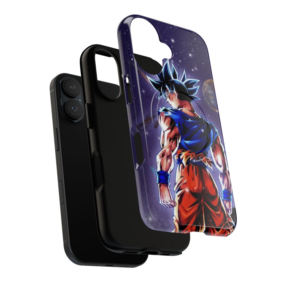 Goku Ultra Instinct Inspired Magnetic Tough Phone Case - Layers