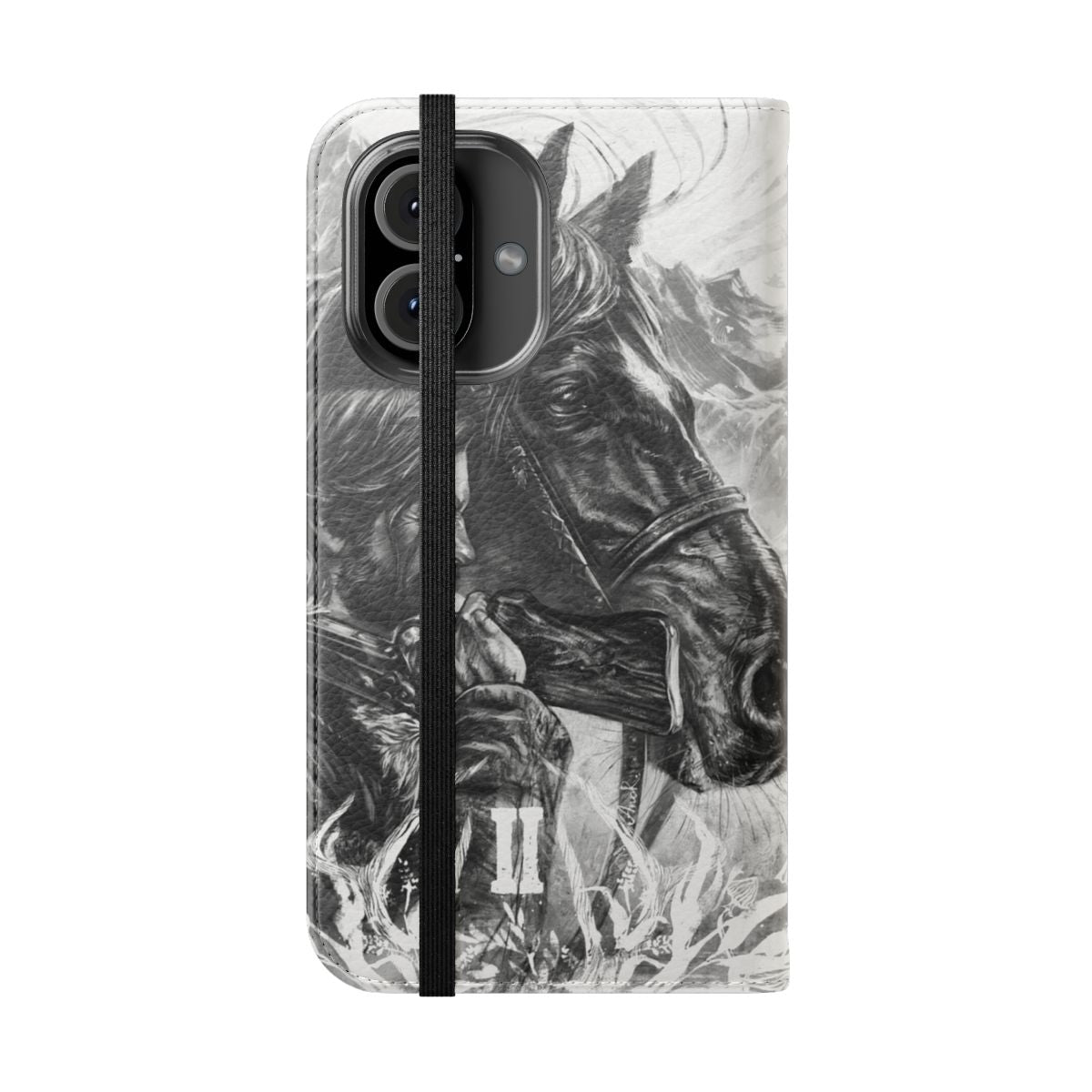 Arthur Morgan inspired flip cover phone case for smartphones - Folded Front