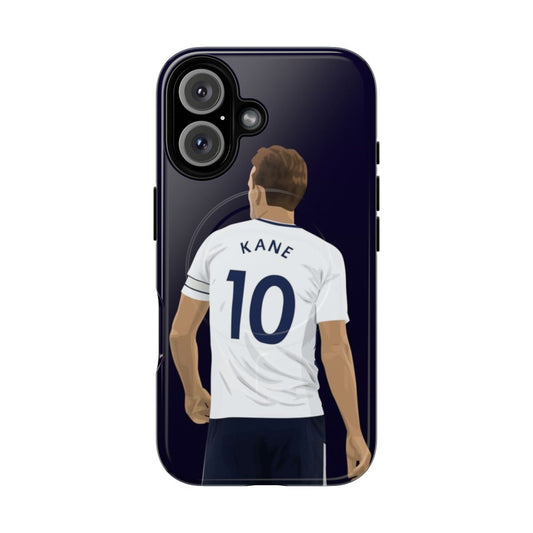 Illustration of Tottenham Hotspur captain Harry Kane on a magnetic tough phone case