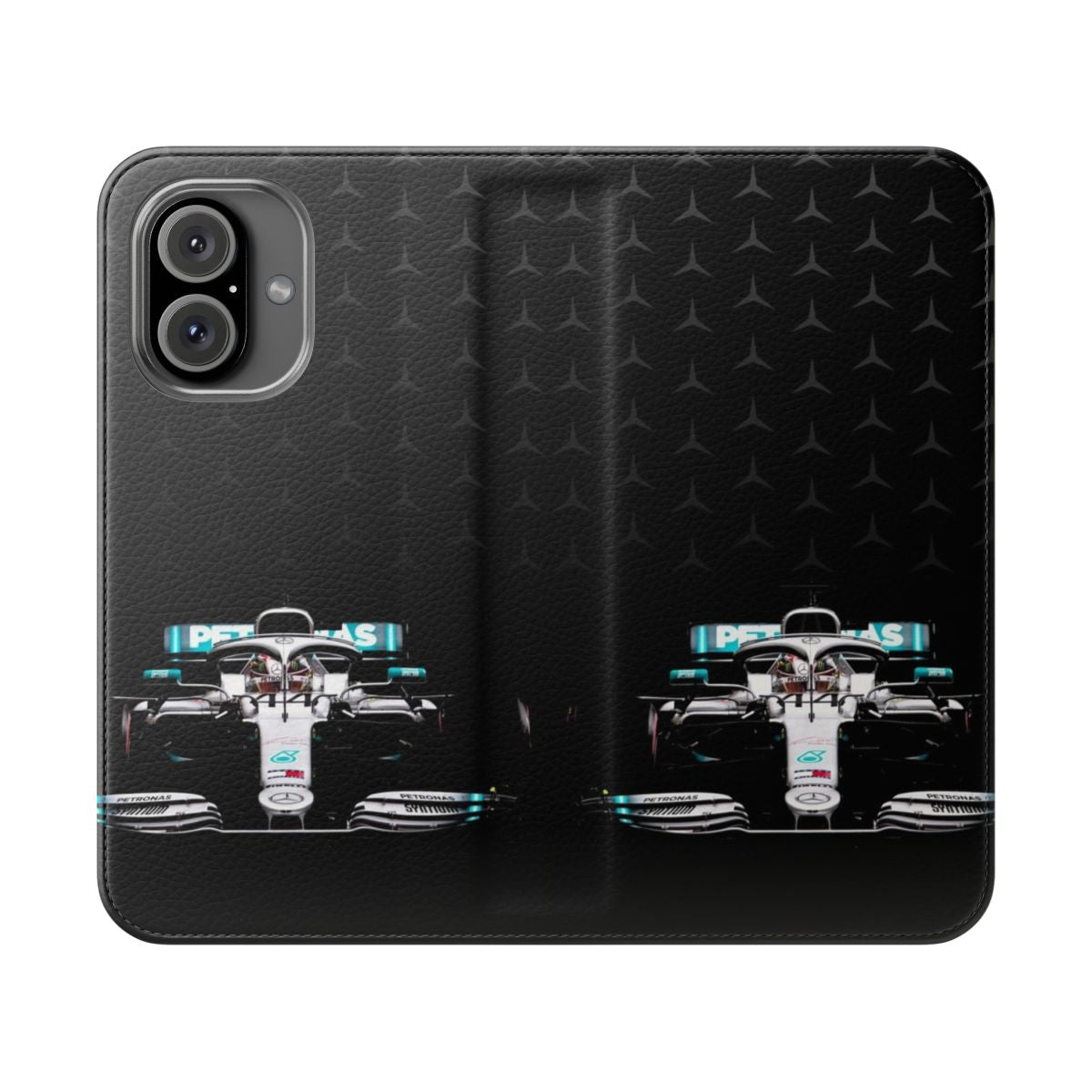 Formula 1 racing-inspired phone case with a sleek design