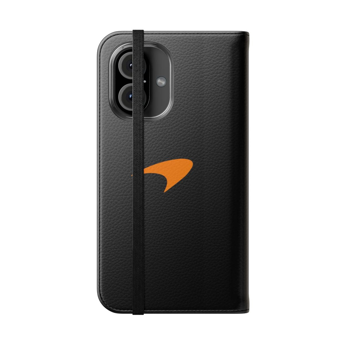 Minimalist phone case featuring the iconic McLaren F1 team design - Folded Front