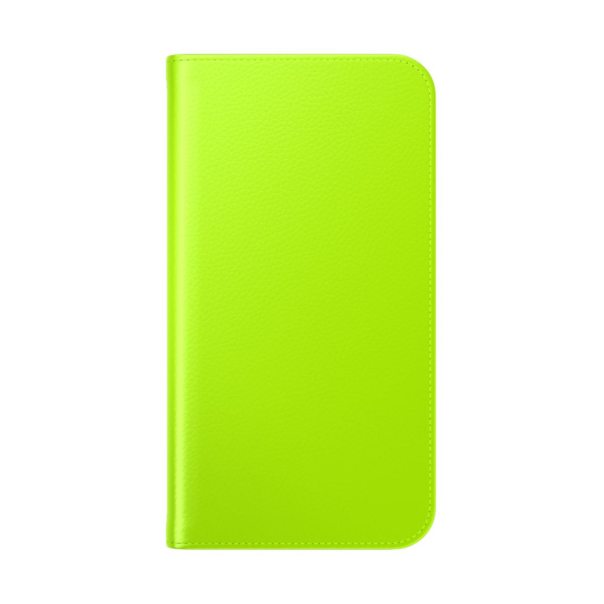 Vibrant solid neon green phone case cover - Folded Back