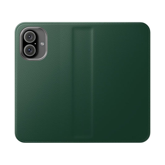 Emerald green phone case with a minimalist, chic design