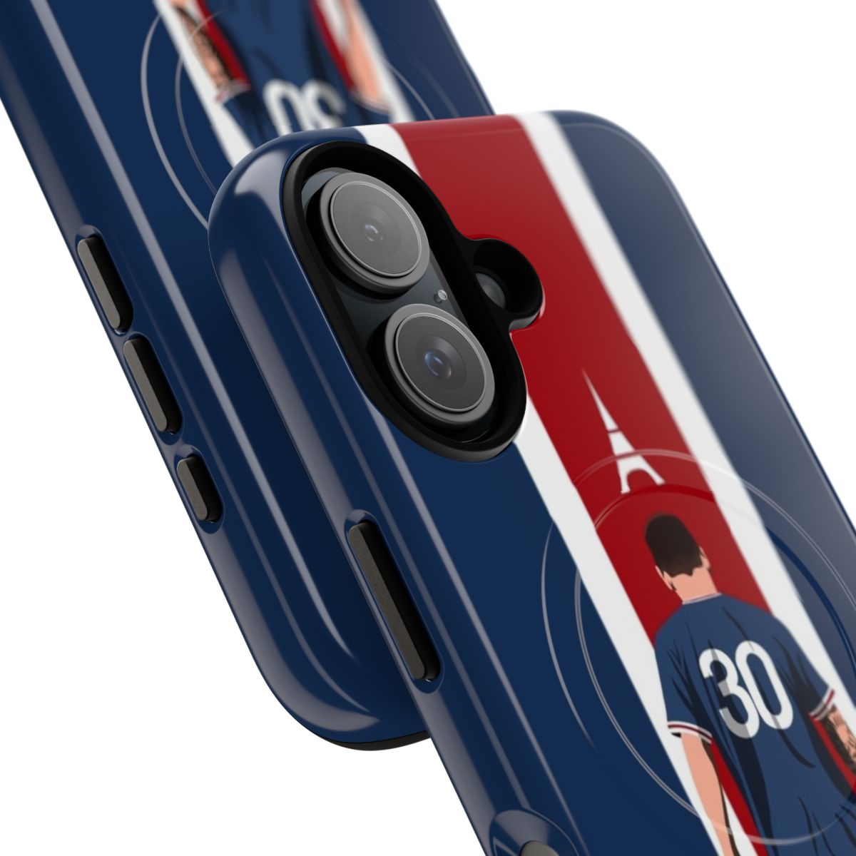 Messi-themed phone case with magnetic protection - Detail