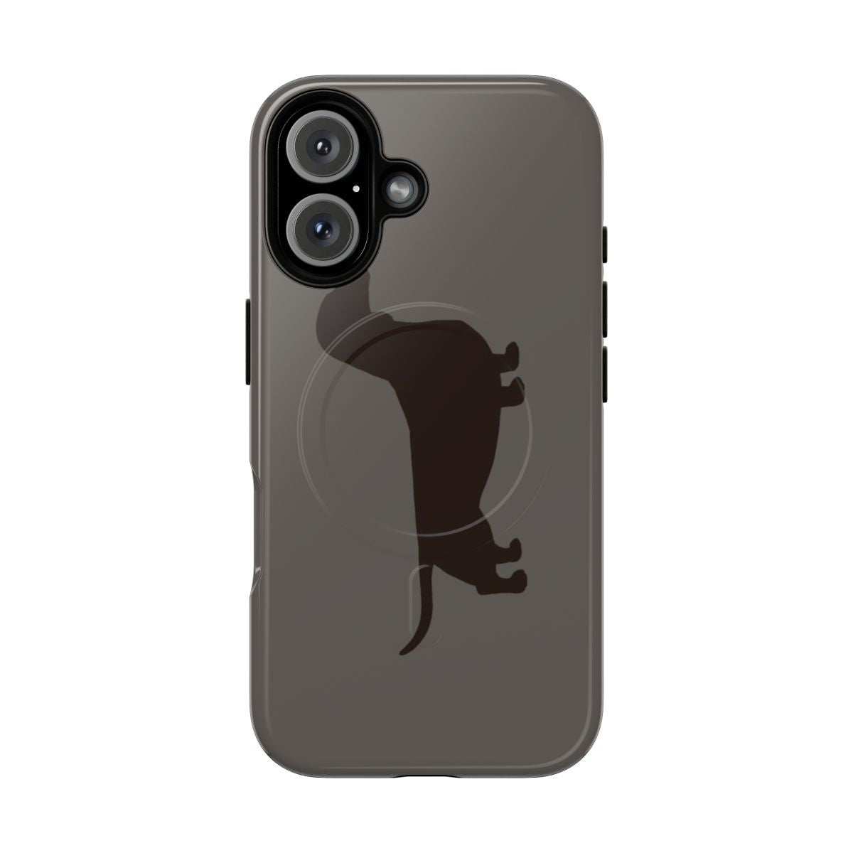 Dachshund silhouette magnetic tough phone case for smooth coated wiener dogs