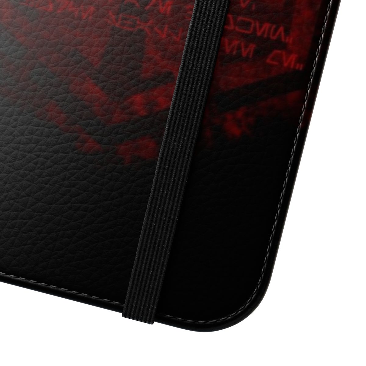 Flip cover phone case with Sith code design for Star Wars enthusiasts - Close Up