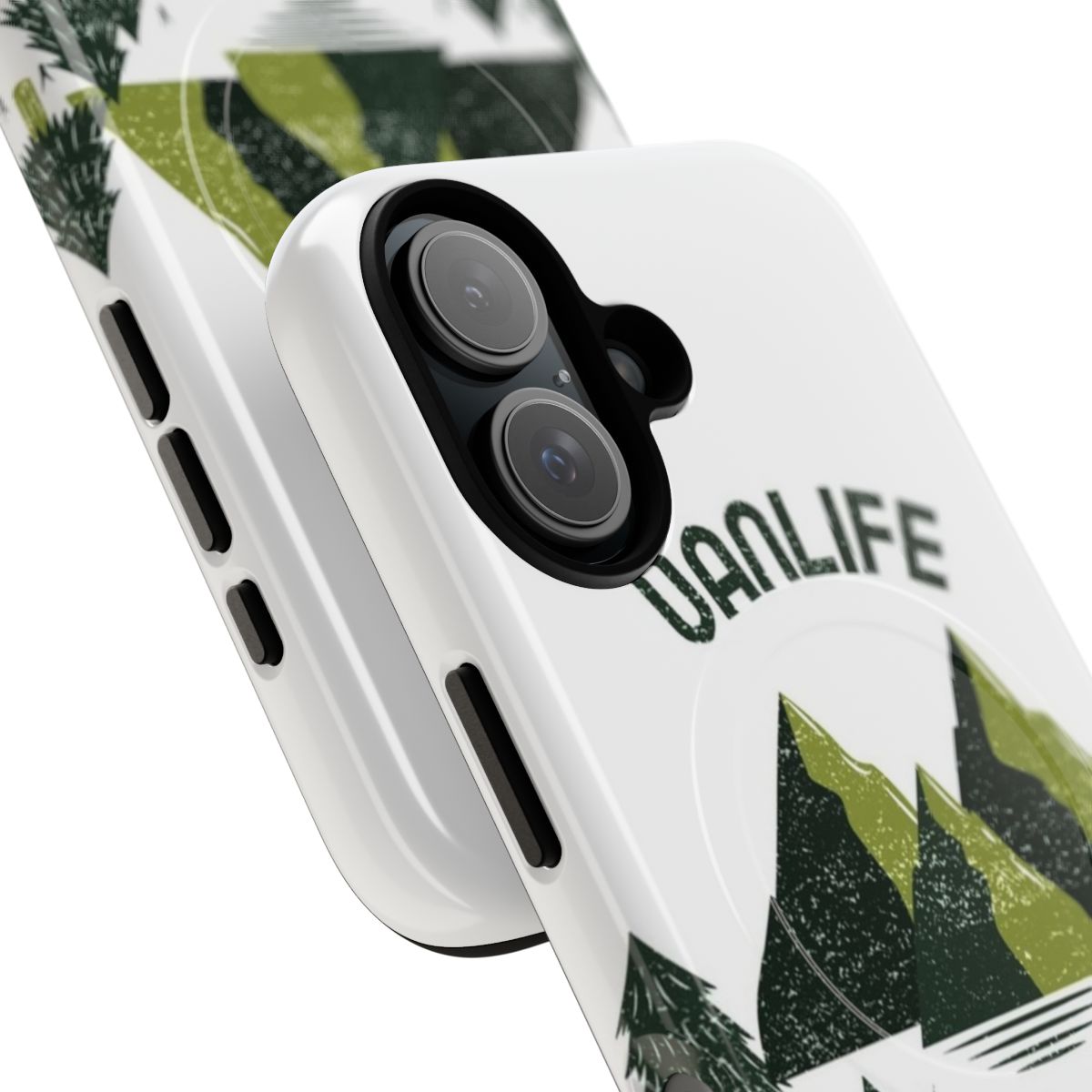 A magnetic tough phone case with a vanlife design, perfect for outdoor adventures. - Detail