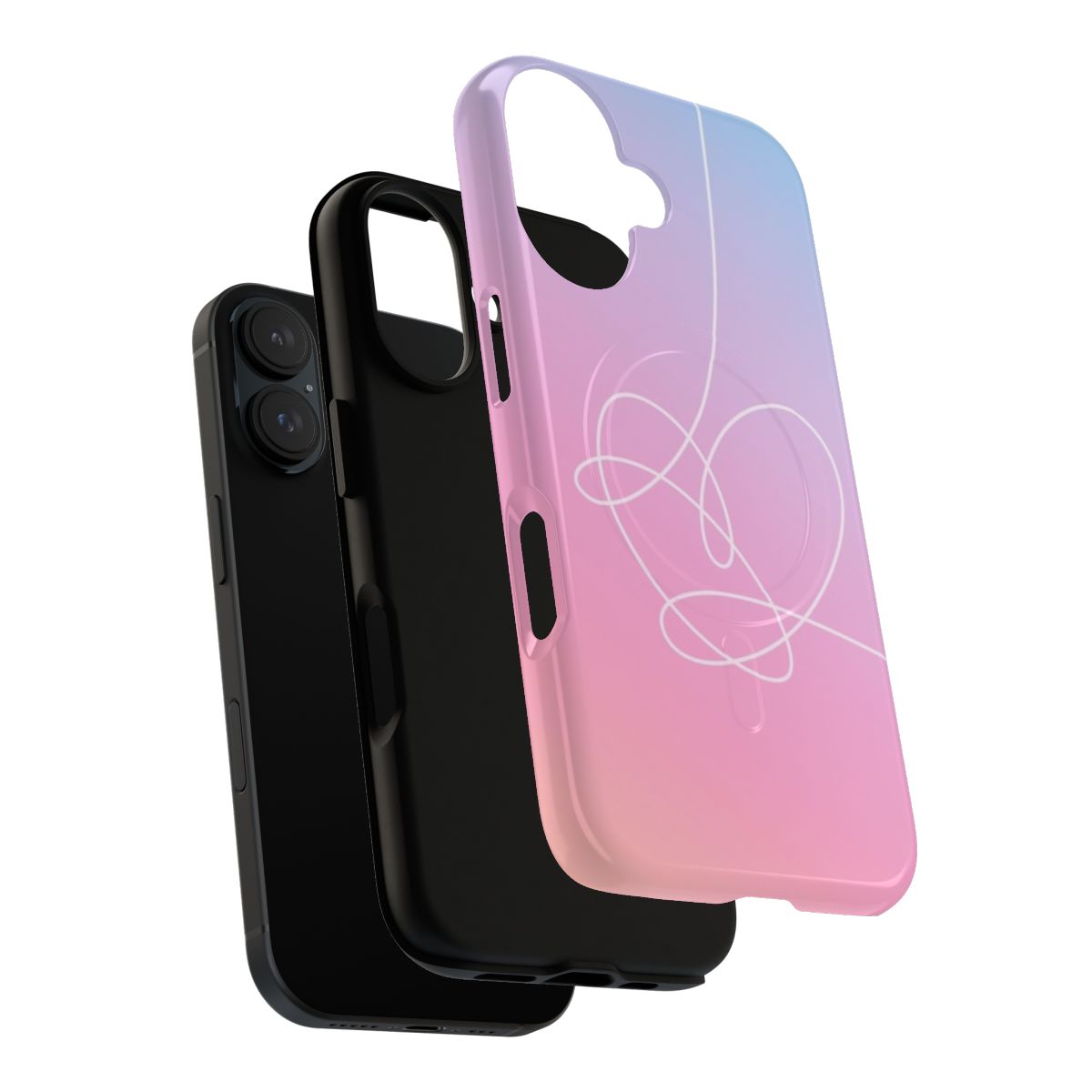 Magnetic tough phone case featuring the BTS 'Love Yourself: Answer' album theme - Layers