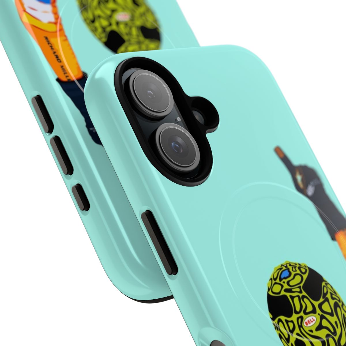 Lando Norris inspired Miami Grand Prix magnetic tough phone case - Detail