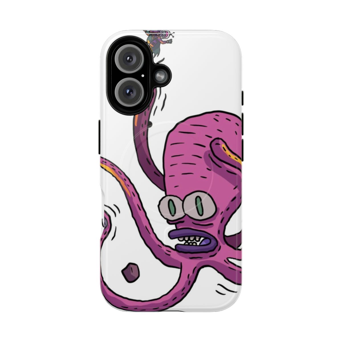 Product image of a space octopus-themed tough phone case