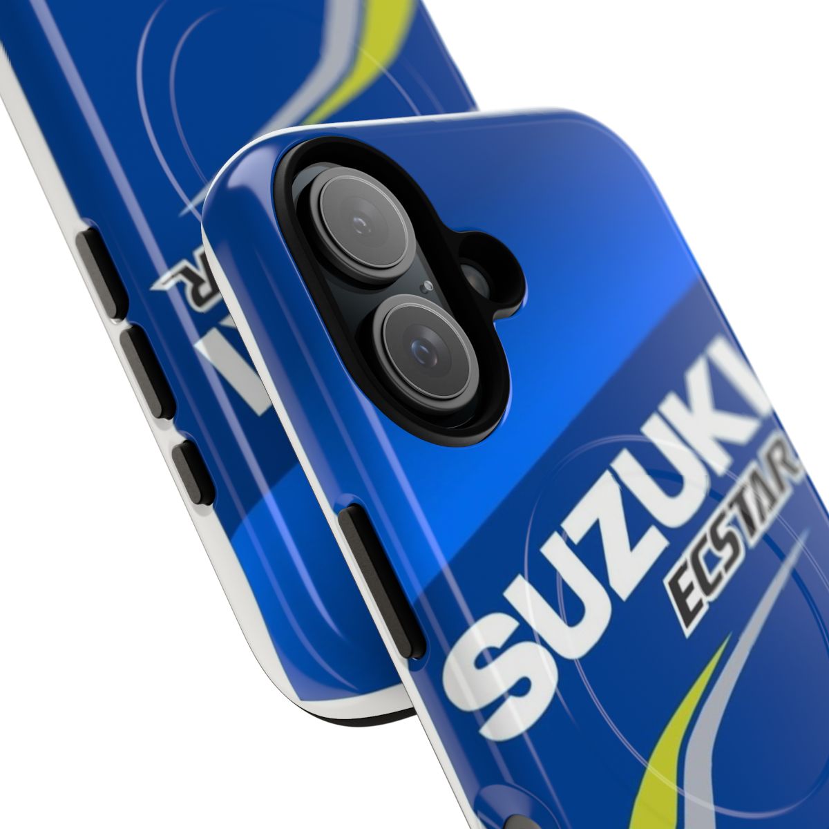 Suzuki MotoGP inspired magnetic tough phone case - Detail