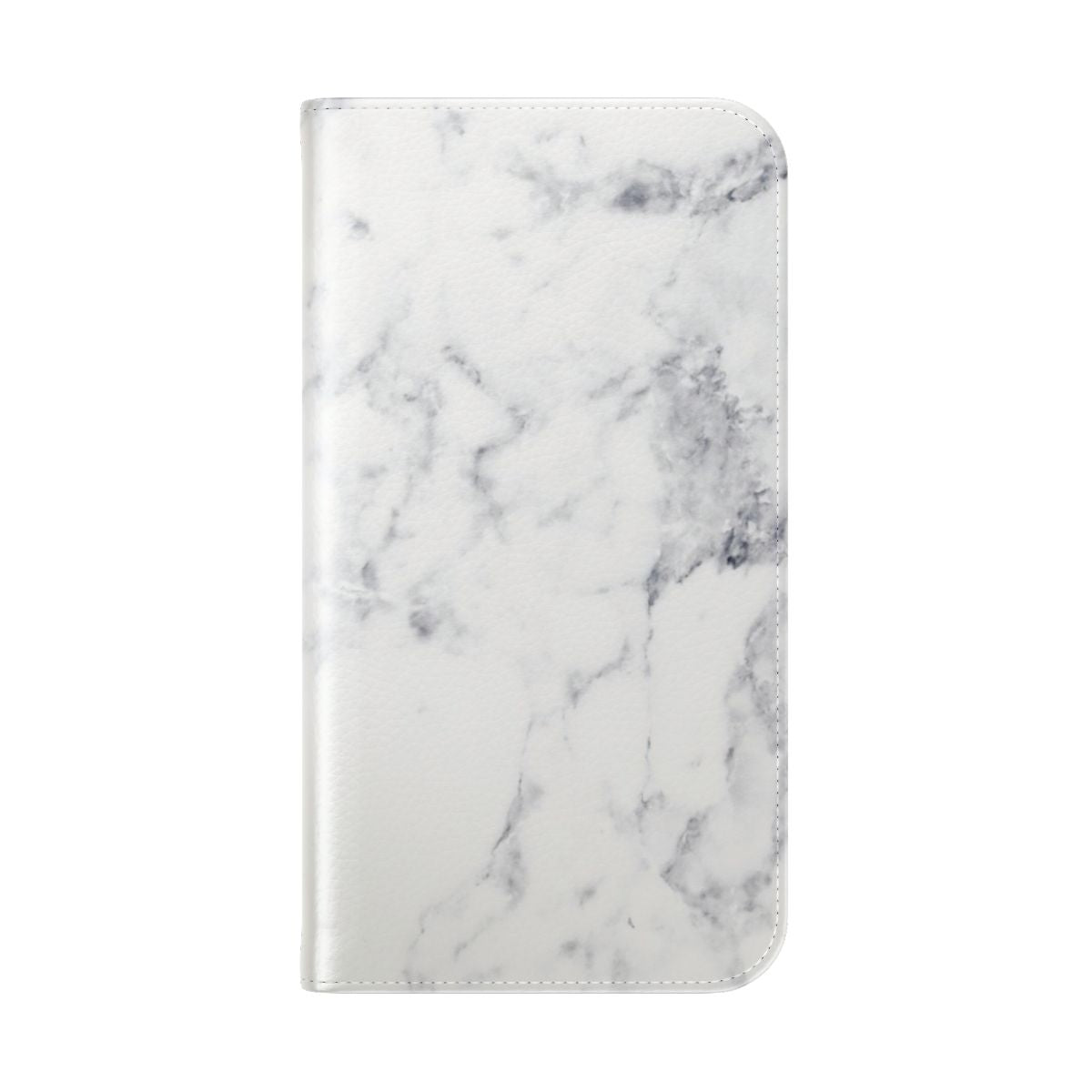 White marble pattern phone case - Folded Back