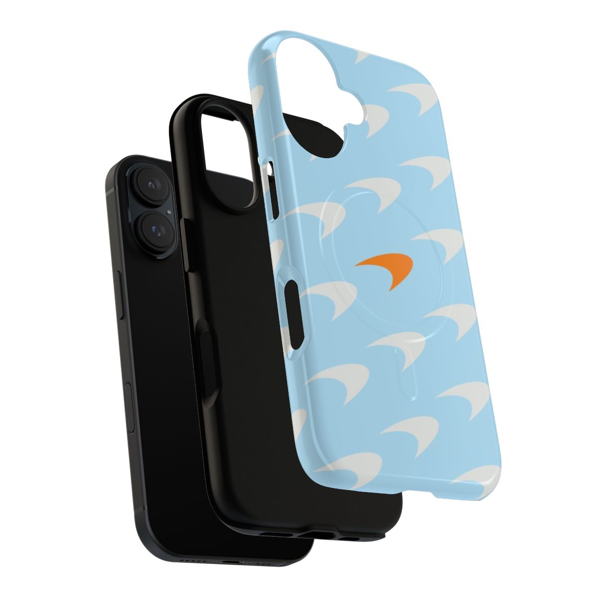 Magnetic tough phone case with a Formula 1 and Mclaren F1 design - Layers