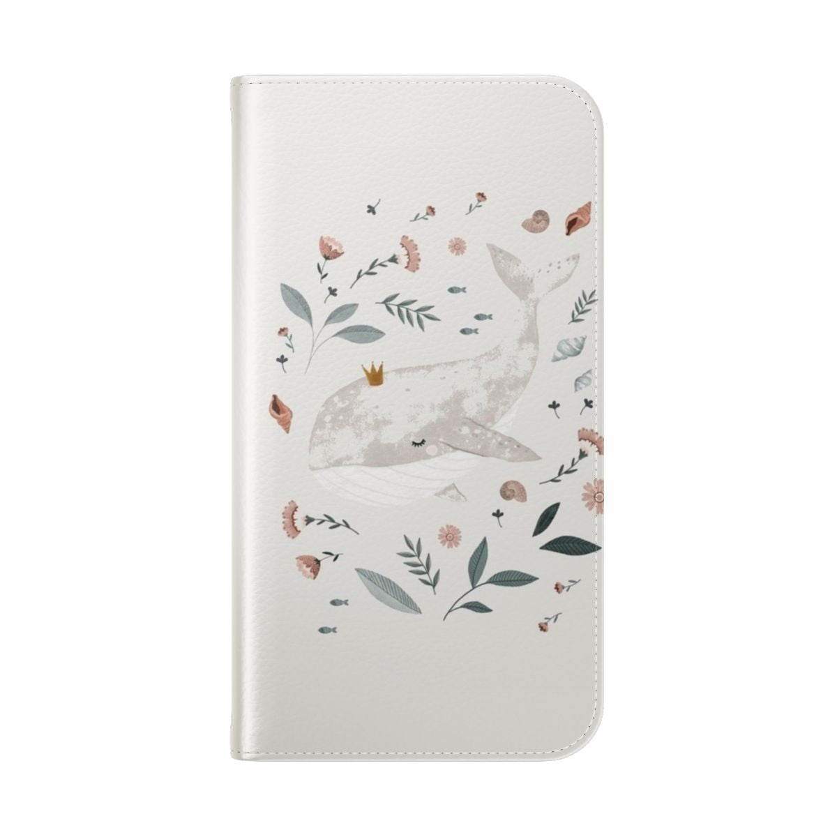 Floral and boho-inspired phone case with a nature theme and a girly design - Folded Back