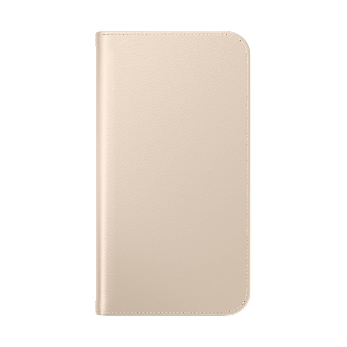 Tan Beige Minimalist Flip Phone Case Cover - Folded Back